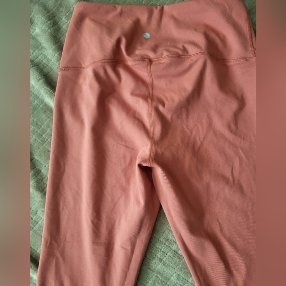 Yogalicious Dusty Rose High-Waist Leggings Athletic Run Sports Super Soft Size L - Picture 2 of 6